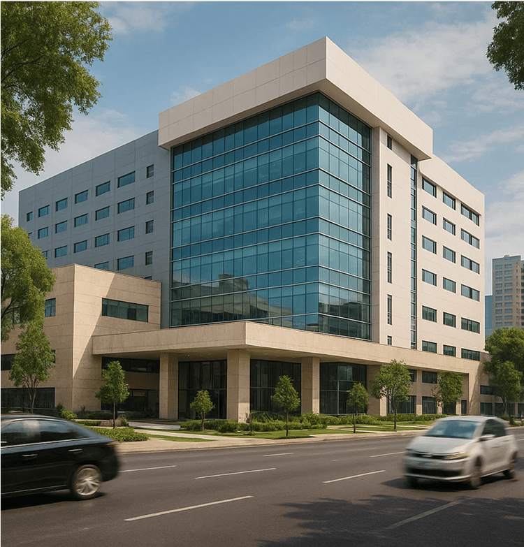 Profesional médico en consultorio